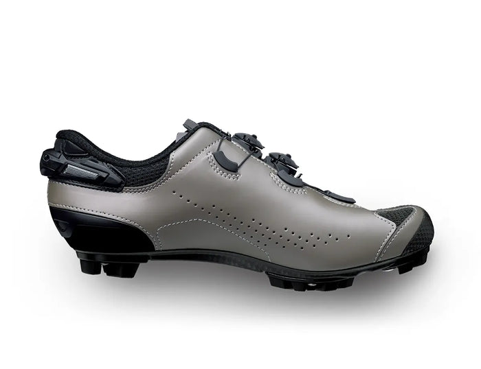 Vista lateral izquierda de zapatillas MTB Sidi Tiger 2S SRS Titanium Black