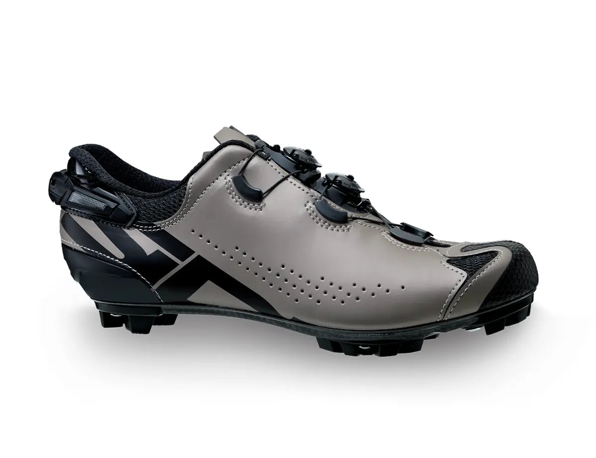 Zapatillas de ciclismo Sidi MTB Tiger 2S SRS Titanium Black compatibles con SPD
