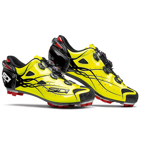 Zapatillas de ciclismo Sidi MTB Tiger Carbon SRS Bright Yellow compatibles con SPD