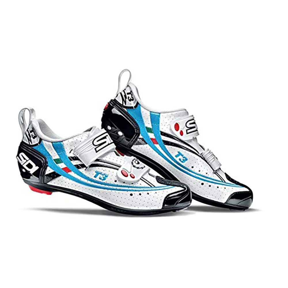 Zapatillas de triatlón para mujer Sidi T3 White Blue Sky