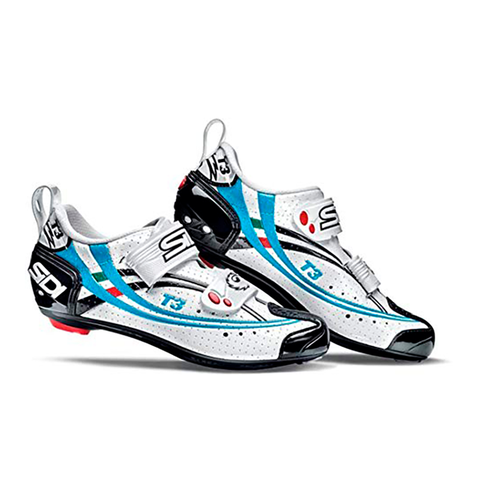 Zapatillas de triatlón para mujer Sidi T3 White Blue Sky