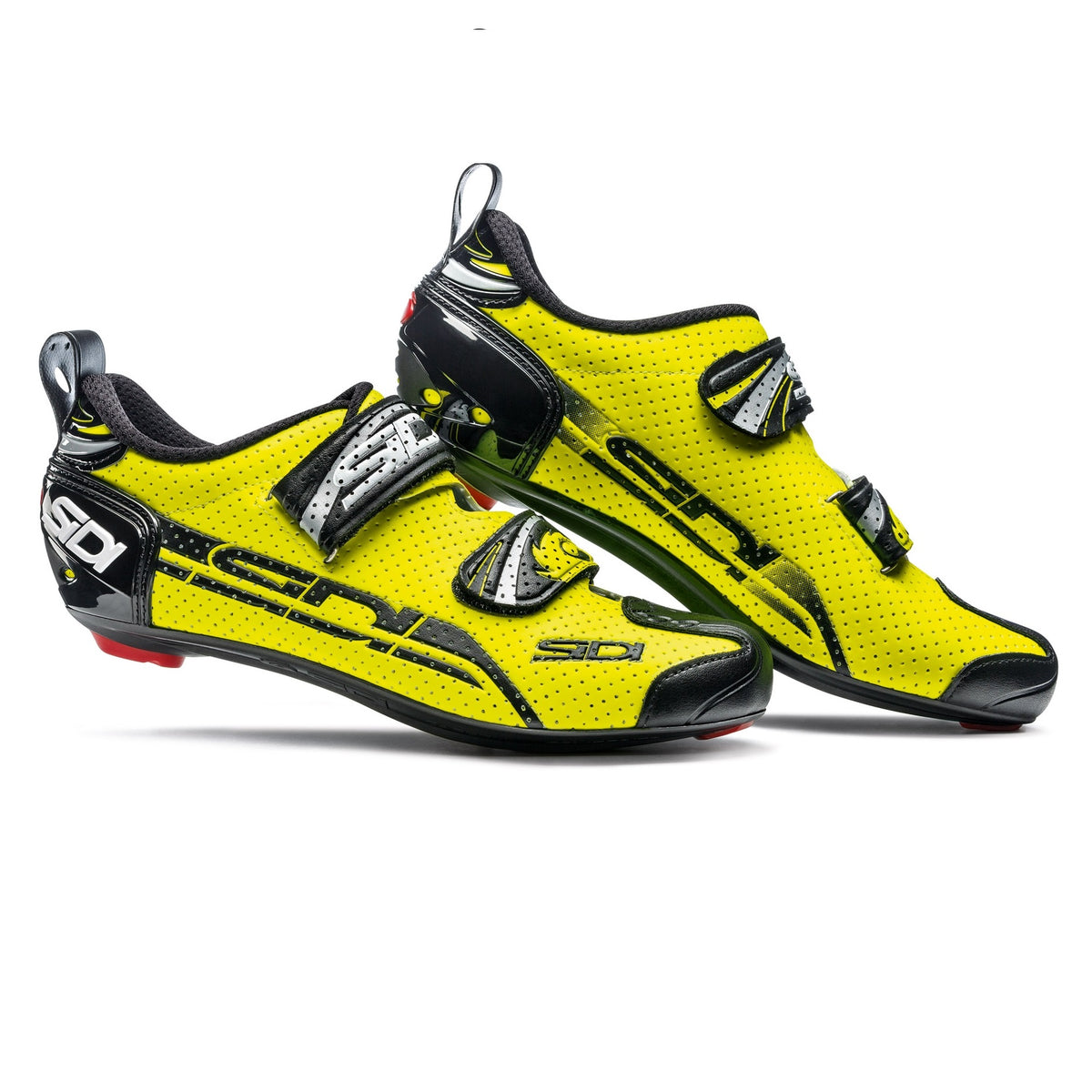 Zapatillas de triatlón Sidi T4 Air Carbon Composite Yellow Fluo Black