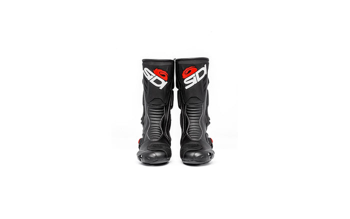 Vista lateral de botas deportivas Sidi Vertigo 2 gris para circuito