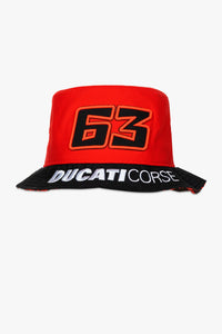 Sombrero de pescador Ducati 63 Bagnaia DBMFH467407 rojo colección Ducati Corse