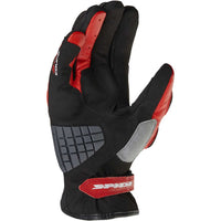 Palma reforzada de los guantes para moto Spidi STR-4 Coupe rojo negro