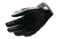 Detalle de inserciones de silicona para mejor agarre en guantes UFO Muria gris