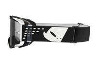 Vista lateral izquierda de los goggles UFO Plast Core negro y blanco