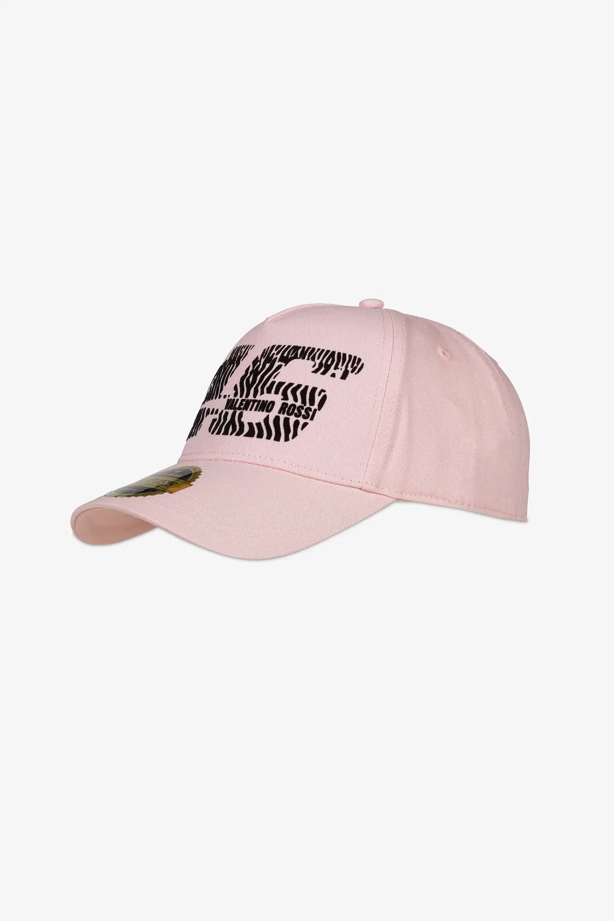 Gorra VR46 46 Animalier para mujer negra vista frontal