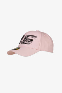 Gorra VR46 46 Animalier para mujer negra vista frontal