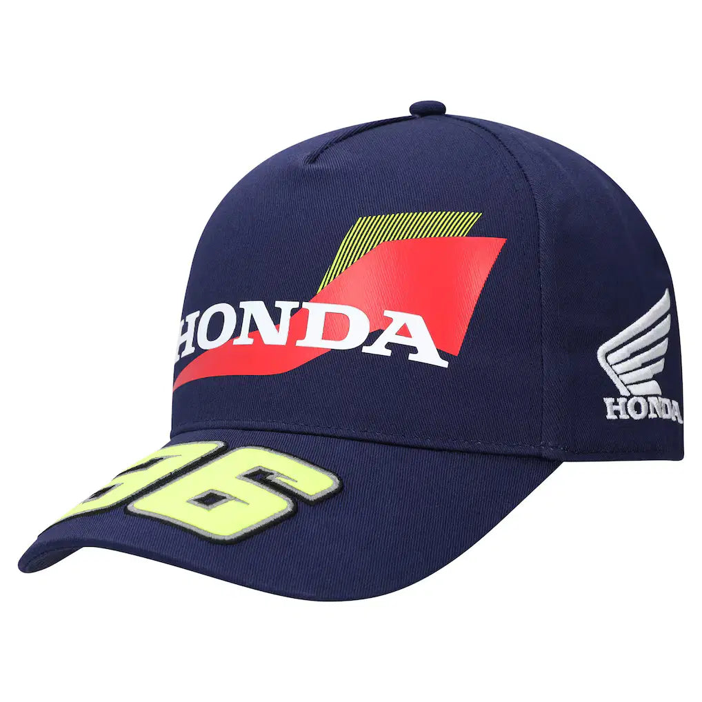 Gorra VR46 Joan Mir Dual Honda 36 negra vista frontal