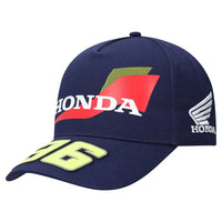 Gorra VR46 Joan Mir Dual Honda 36 negra vista frontal