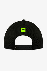 Detalle del ajuste trasero de la gorra VR46 The Doctor negra