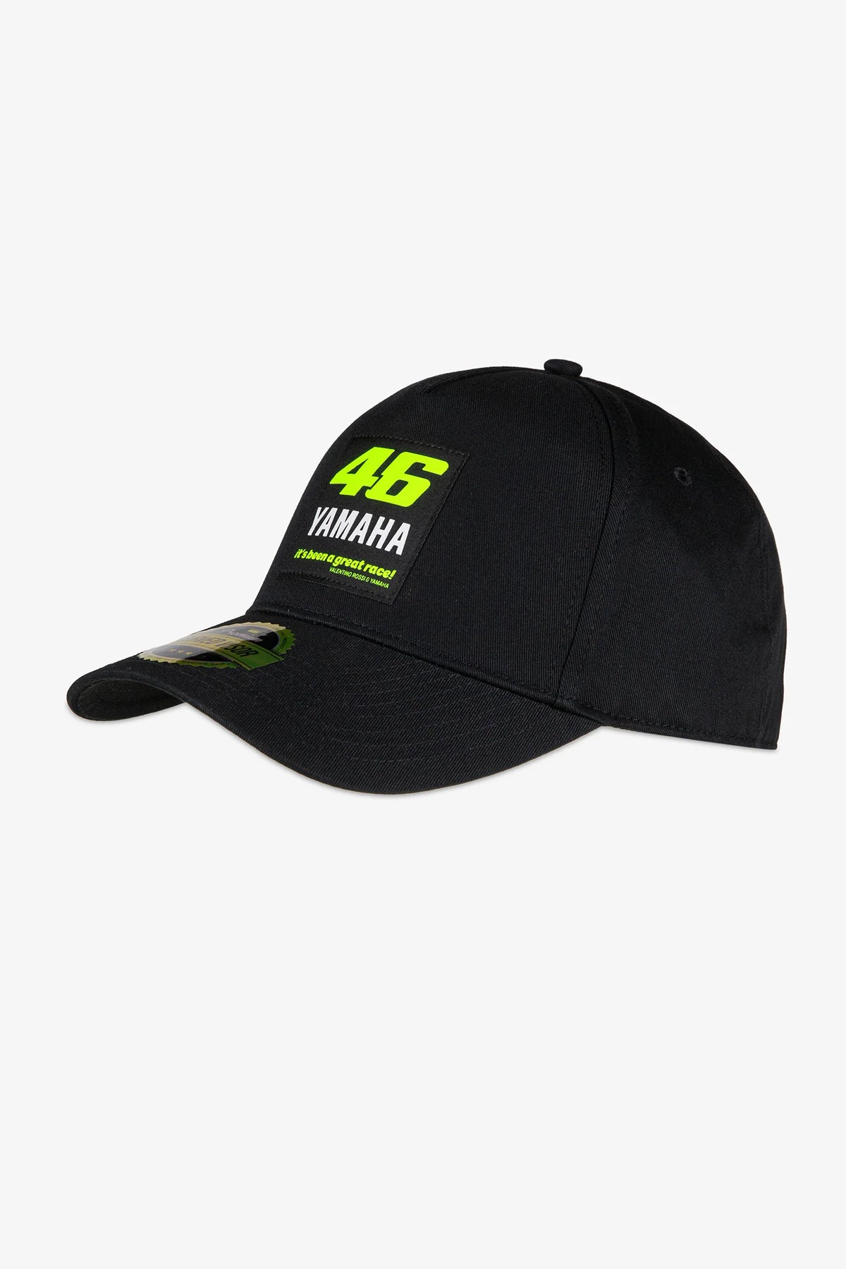 Gorra VR46 Yamaha Ambassador 46 negra vista frontal