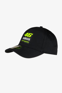 Gorra VR46 Yamaha Ambassador 46 negra vista frontal