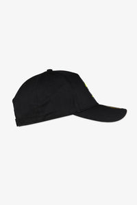 Detalle de visera en gorra VR46 Yamaha Ambassador 46 negra