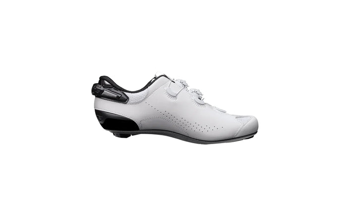 Vista lateral izquierda de las zapatillas Sidi Shot 2S blanco negro