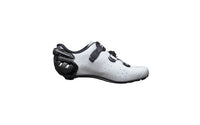 Vista lateral izquierda de las zapatillas Sidi Wire 2S blanco negro