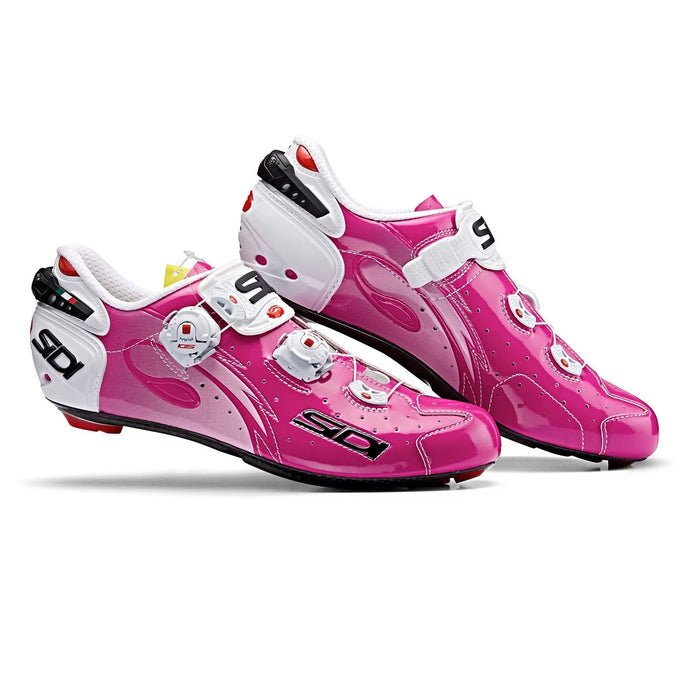 Zapatillas de ciclismo Sidi Wire Carbon fucsia con suela de carbono